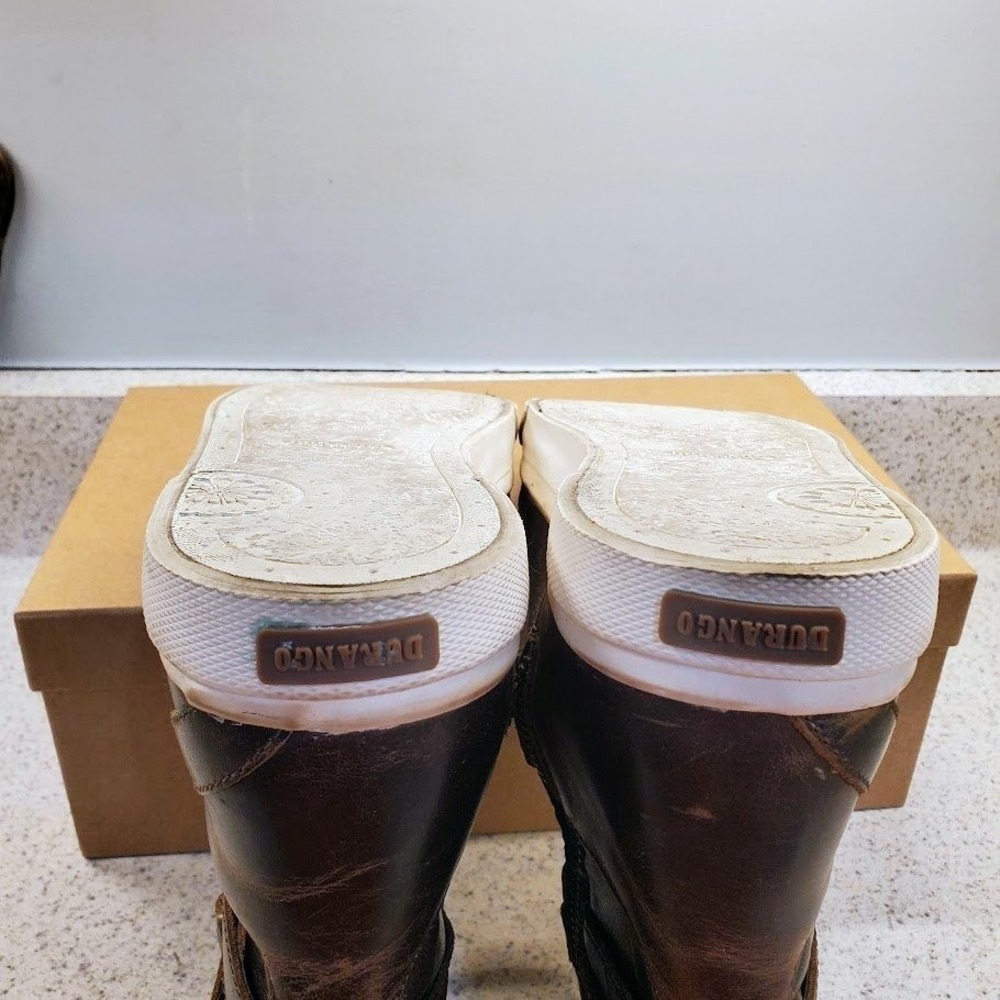 Durango Women's Lifestyle Dark Brown Leather Zip Up Athletic Style Boots Size 9M - Picture 13 of 13